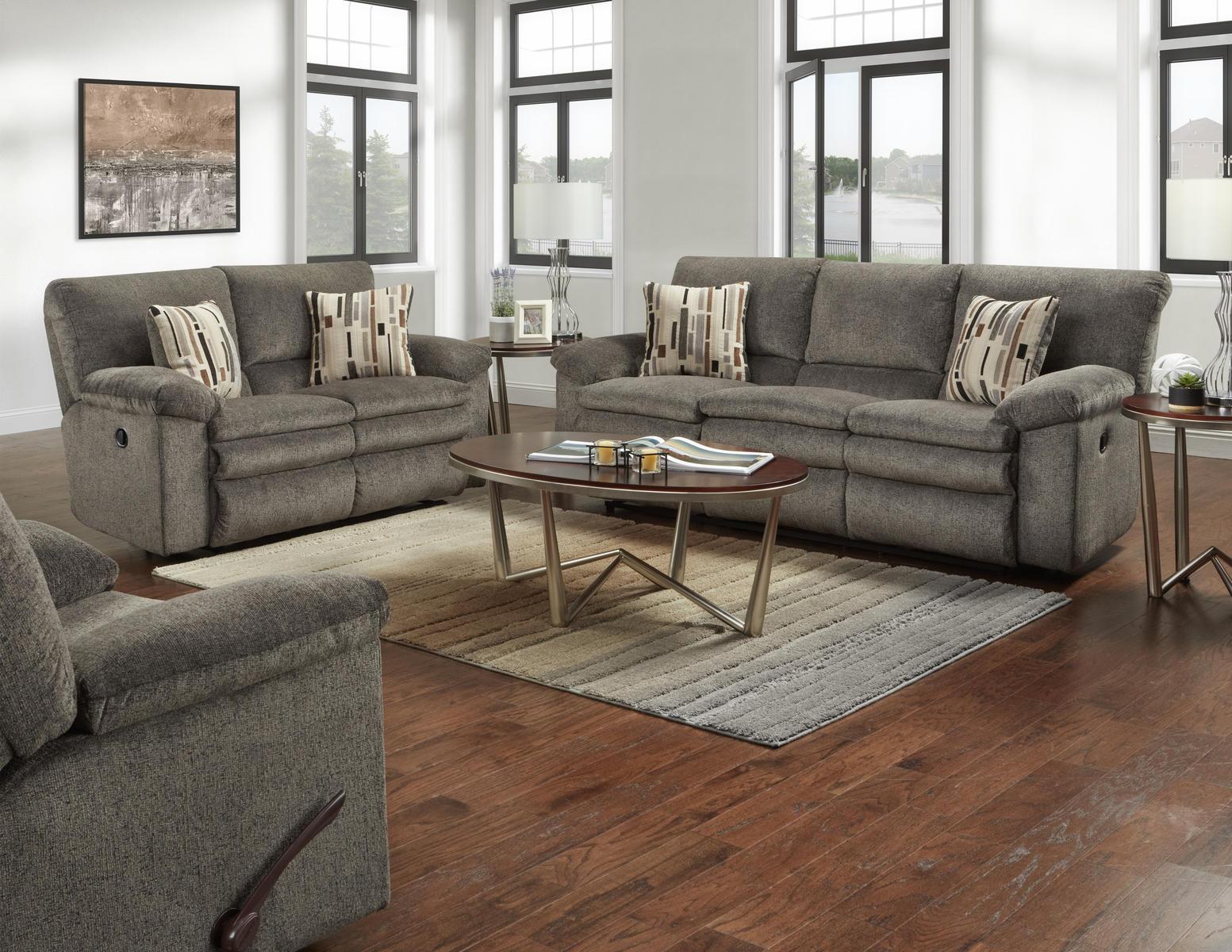 ★希少★Kashwere at  7'sofa Catnapper Furniture Tosh Reclining Loveseat in Pewter/CafÃ