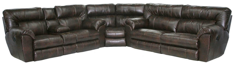 Catnapper Nolan 3-Piece Power Recline Sectional in Godiva