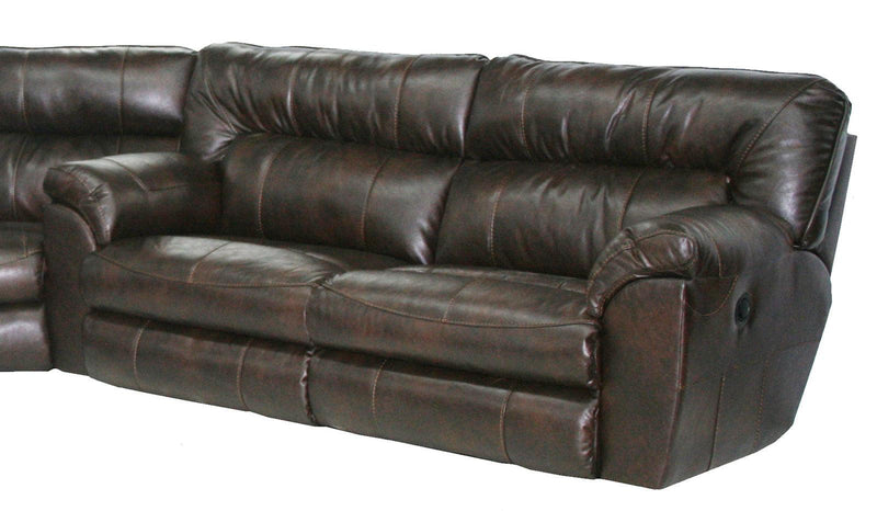 Catnapper Nolan Extra Wide Reclining Sofa in Godiva
