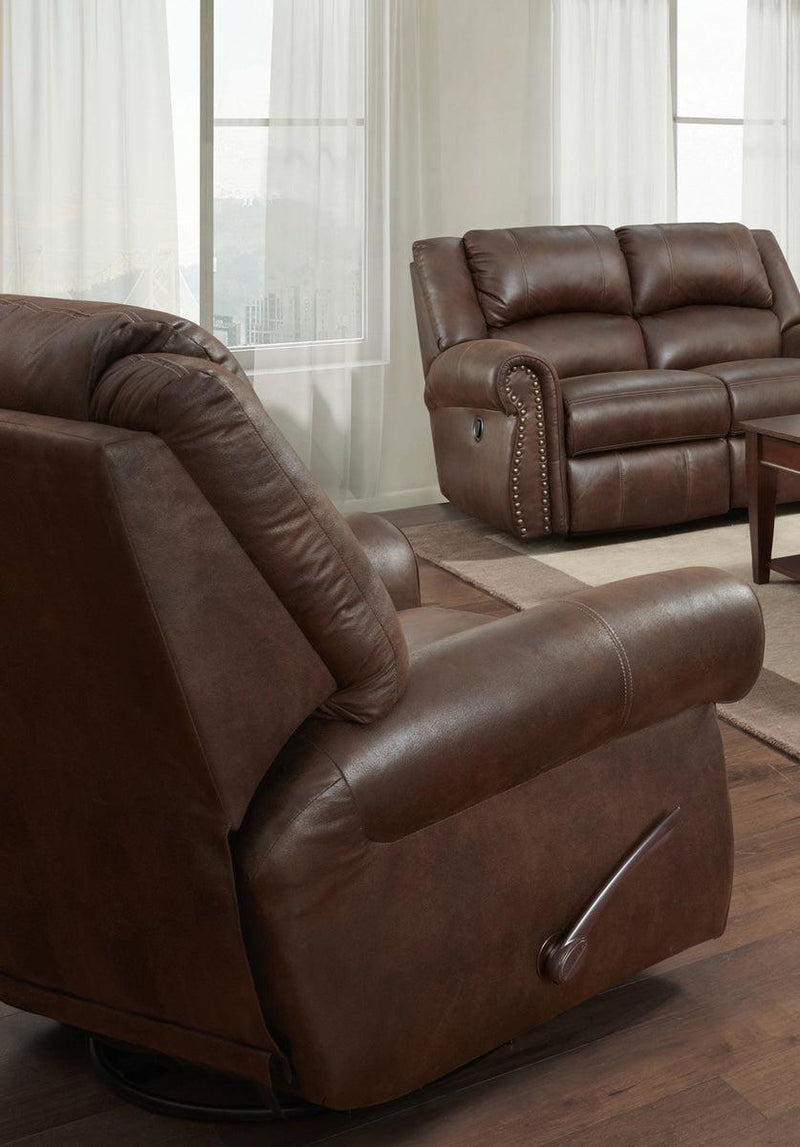Catnapper Pickett Swivel Glider Recliner in Walnut 3130-5