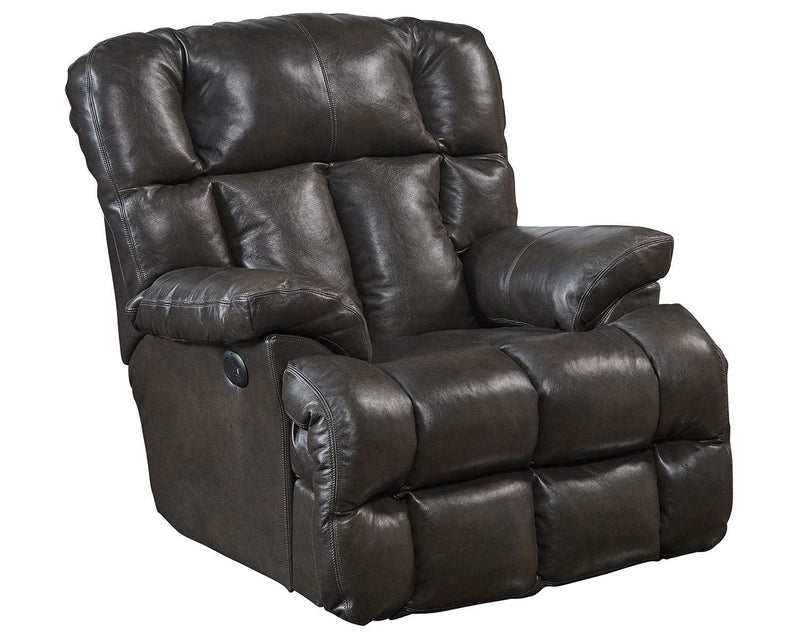 Catnapper Victor Chaise Rocker Recliner in Chocolate