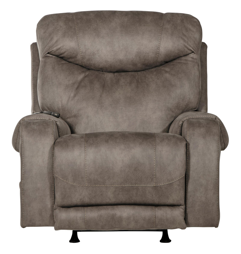 Recharger Power Rocker Recliner with Power Adjustable Headrest & Lumbar and CR3 Heat & Massage